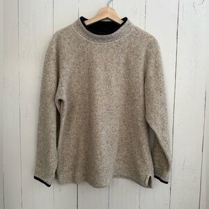 L.L. Bean Vintage Deep Pill Fleece Mock Neck Pullover